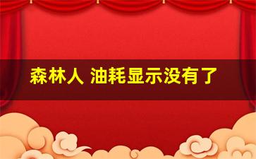 森林人 油耗显示没有了